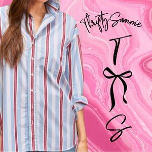 EUC S Frank & Eileen Multicolor Striped Shirt